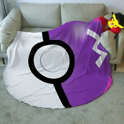 Pkm.store Sonstiges Merchandise-Pokemon Pokeball Flanell-Decke, 150 Cm