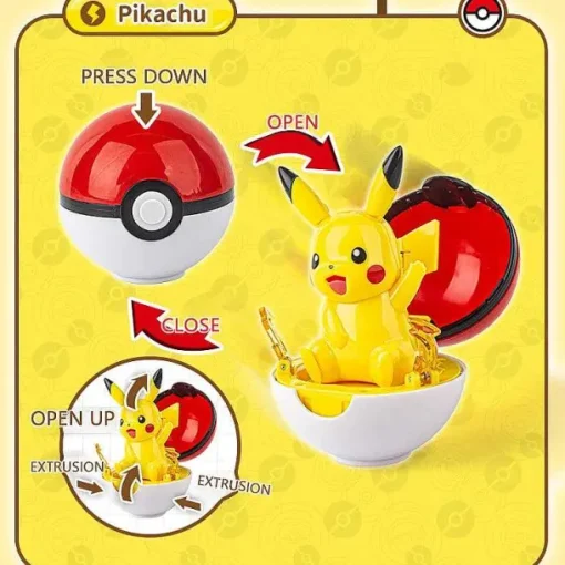 Pkm.store Pokemon Spielzeug-Pokemon Pokeball Mit Figur