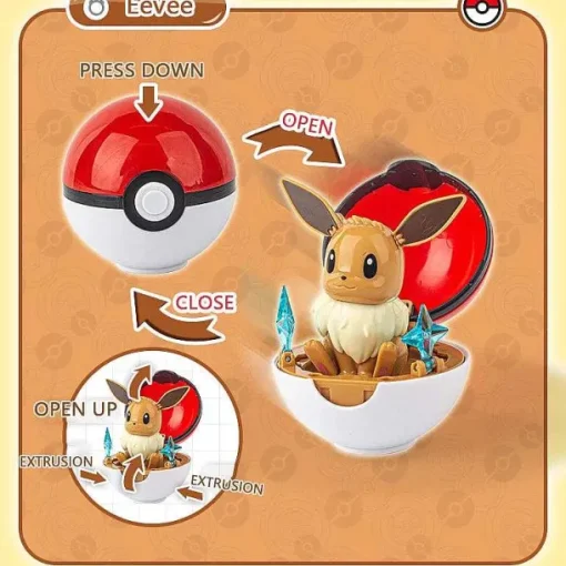 Pkm.store Pokemon Spielzeug-Pokemon Pokeball Mit Figur