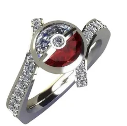 Pkm.store Pokemon Schmuck-Pokemon Pokeball Ring