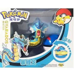 Pkm.store Pokeball & Pokebälle-Pokemon Pokeball Set Mit Figur (Pikachu, Glurak, Bisaflor, Turtok, Garados)