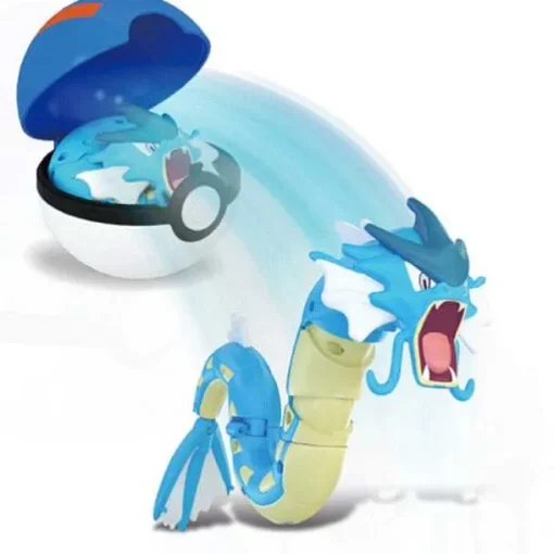 Pkm.store Pokeball & Pokebälle-Pokemon Pokeball Set Mit Figur (Pikachu, Glurak, Bisaflor, Turtok, Garados)