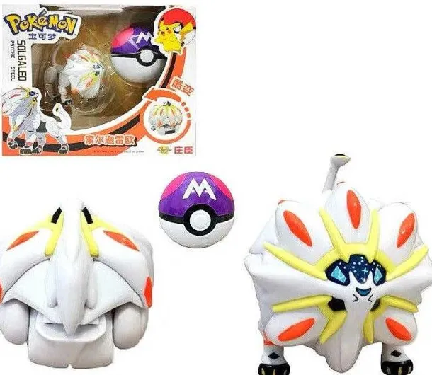 Pkm.store Pokemon Figuren-Pokemon Pokeball Set Mit Figur (Pikachu, Glurak, Bisaflor, Turtok, Garados)