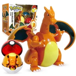 Pkm.store Pokemon Figuren-Pokemon Pokeball Set Mit Figur (Pikachu, Glurak, Bisaflor, Turtok, Garados)