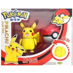 Pkm.store Pokemon Figuren-Pokemon Pokeball Set Mit Figur (Pikachu, Glurak, Bisaflor, Turtok, Garados)