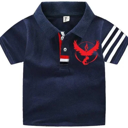 Pkm.store Sommer-Pokemon Polo Shirts Fur Kinder Mit Vielen Verschiedenen Motiven Fur Den Sommer