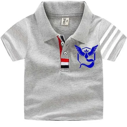 Pkm.store Sommer-Pokemon Polo Shirts Fur Kinder Mit Vielen Verschiedenen Motiven Fur Den Sommer