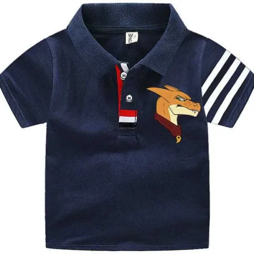 Pkm.store Sommer-Pokemon Polo Shirts Fur Kinder Mit Vielen Verschiedenen Motiven Fur Den Sommer