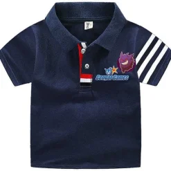 Pkm.store Sommer-Pokemon Polo Shirts Fur Kinder Mit Vielen Verschiedenen Motiven Fur Den Sommer