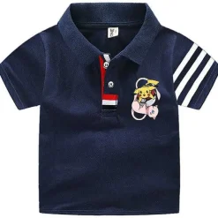Pkm.store Sommer-Pokemon Polo Shirts Fur Kinder Mit Vielen Verschiedenen Motiven Fur Den Sommer