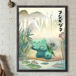 Pkm.store Sonstiges Merchandise-Pokemon Poster Kunstdruck Im Japanischen Stil