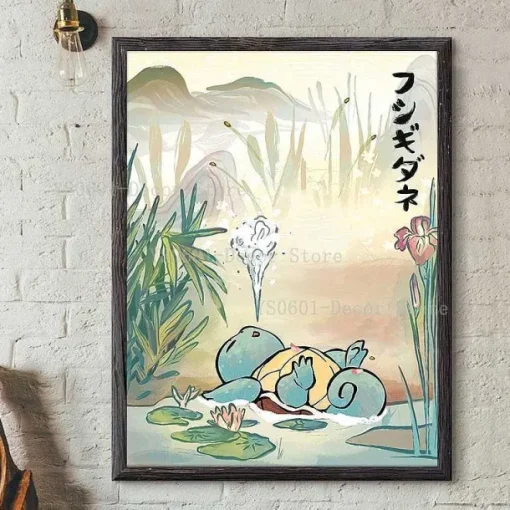 Pkm.store Sonstiges Merchandise-Pokemon Poster Kunstdruck Im Japanischen Stil
