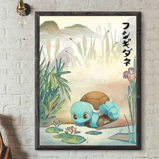 Pkm.store Sonstiges Merchandise-Pokemon Poster Kunstdruck Im Japanischen Stil