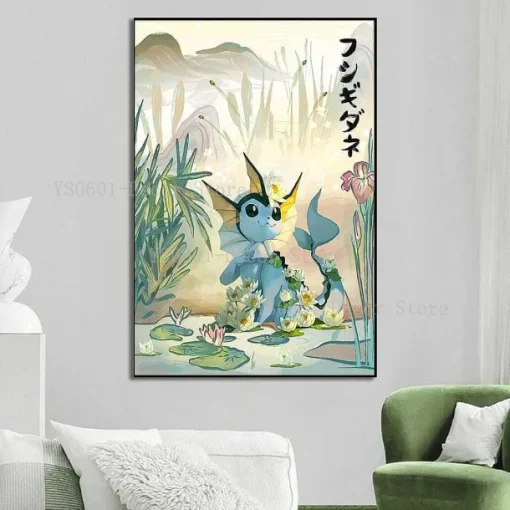 Pkm.store Sonstiges Merchandise-Pokemon Poster Kunstdruck Im Japanischen Stil