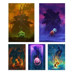 Pkm.store Sonstiges Merchandise-Pokemon Poster Kunstdrucke Ungerahmt, Viele Motive