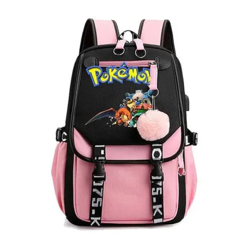 Pkm.store Rucksäcke & Taschen-Pokemon Rucksack Mit Laptopfach Fur Schule, Uni Etc.