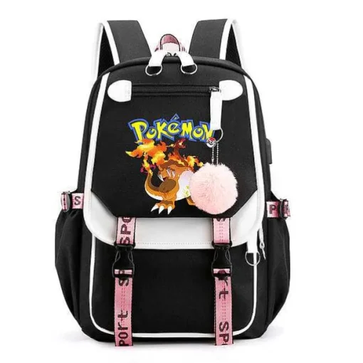 Pkm.store Rucksäcke & Taschen-Pokemon Rucksack Mit Laptopfach Fur Schule, Uni Etc.