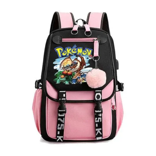 Pkm.store Rucksäcke & Taschen-Pokemon Rucksack Mit Laptopfach Fur Schule, Uni Etc.