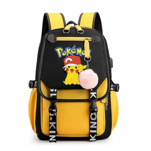 Pkm.store Rucksäcke & Taschen-Pokemon Rucksack Mit Laptopfach Fur Schule, Uni Etc.