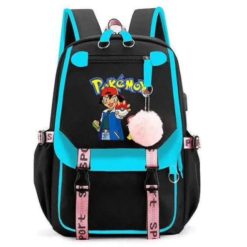 Pkm.store Rucksäcke & Taschen-Pokemon Rucksack Mit Laptopfach Fur Schule, Uni Etc.