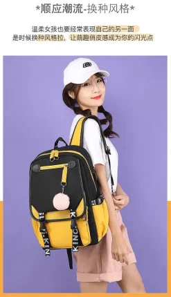 Pkm.store Rucksäcke & Taschen-Pokemon Rucksack Mit Laptopfach Fur Schule, Uni Etc.