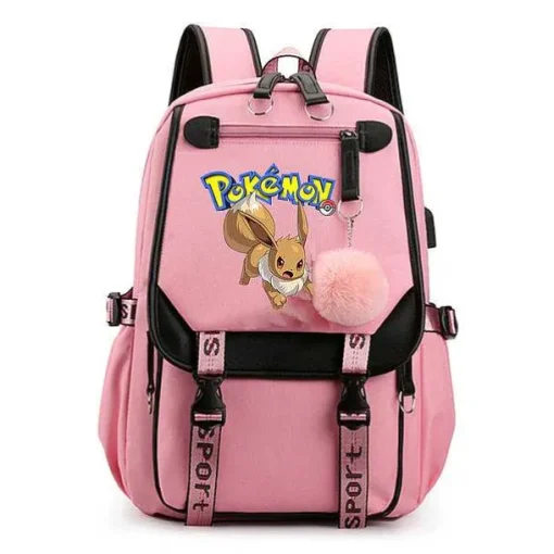 Pkm.store Rucksäcke & Taschen-Pokemon Rucksack Mit Laptopfach Fur Schule, Uni Etc.