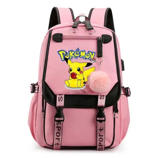 Pkm.store Rucksäcke & Taschen-Pokemon Rucksack Mit Laptopfach Fur Schule, Uni Etc.