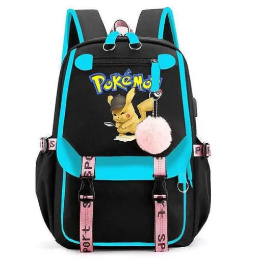 Pkm.store Rucksäcke & Taschen-Pokemon Rucksack Mit Laptopfach Fur Schule, Uni Etc.