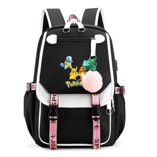 Pkm.store Rucksäcke & Taschen-Pokemon Rucksack Mit Laptopfach Fur Schule, Uni Etc.