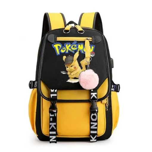 Pkm.store Rucksäcke & Taschen-Pokemon Rucksack Mit Laptopfach Fur Schule, Uni Etc.