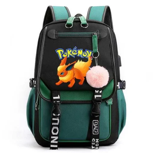 Pkm.store Rucksäcke & Taschen-Pokemon Rucksack Mit Laptopfach Fur Schule, Uni Etc.