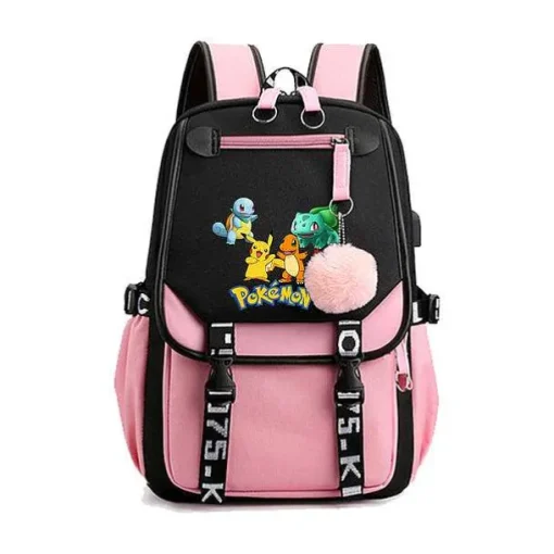 Pkm.store Rucksäcke & Taschen-Pokemon Rucksack Mit Laptopfach Fur Schule, Uni Etc.