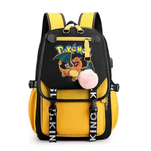 Pkm.store Rucksäcke & Taschen-Pokemon Rucksack Mit Laptopfach Fur Schule, Uni Etc.