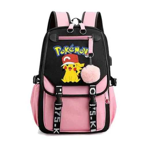 Pkm.store Rucksäcke & Taschen-Pokemon Rucksack Mit Laptopfach Fur Schule, Uni Etc.