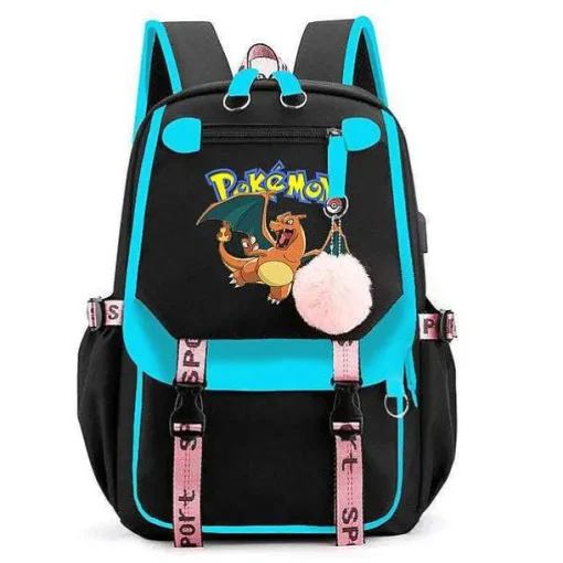 Pkm.store Rucksäcke & Taschen-Pokemon Rucksack Mit Laptopfach Fur Schule, Uni Etc.