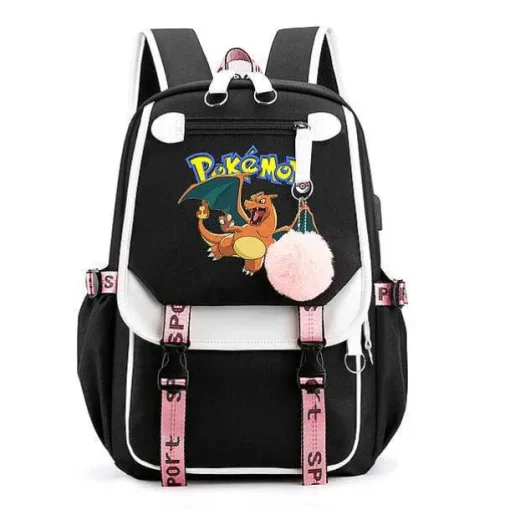 Pkm.store Rucksäcke & Taschen-Pokemon Rucksack Mit Laptopfach Fur Schule, Uni Etc.