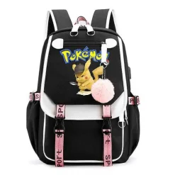Pkm.store Rucksäcke & Taschen-Pokemon Rucksack Mit Laptopfach Fur Schule, Uni Etc.