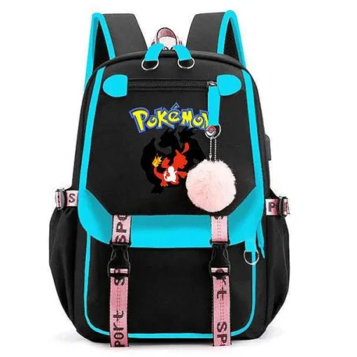 Pkm.store Rucksäcke & Taschen-Pokemon Rucksack Mit Laptopfach Fur Schule, Uni Etc.