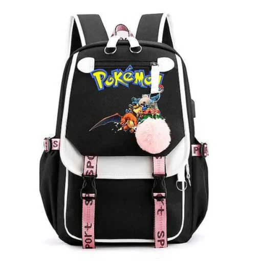 Pkm.store Rucksäcke & Taschen-Pokemon Rucksack Mit Laptopfach Fur Schule, Uni Etc.
