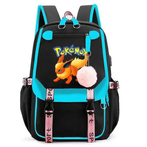 Pkm.store Rucksäcke & Taschen-Pokemon Rucksack Mit Laptopfach Fur Schule, Uni Etc.