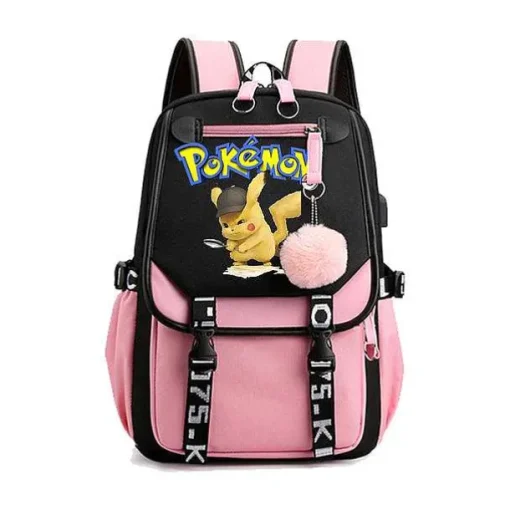 Pkm.store Rucksäcke & Taschen-Pokemon Rucksack Mit Laptopfach Fur Schule, Uni Etc.