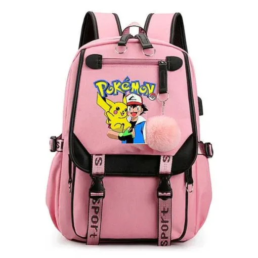 Pkm.store Rucksäcke & Taschen-Pokemon Rucksack Mit Laptopfach Fur Schule, Uni Etc.