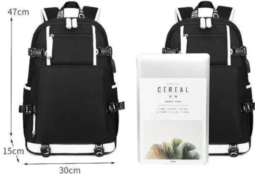 Pkm.store Rucksäcke & Taschen-Pokemon Rucksack Mit Usb - Ideal Fur Laptops