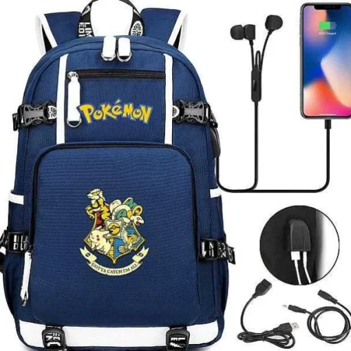 Pkm.store Rucksäcke & Taschen-Pokemon Rucksack Mit Usb - Ideal Fur Laptops