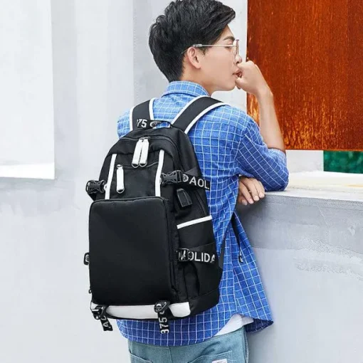 Pkm.store Rucksäcke & Taschen-Pokemon Rucksack Mit Usb - Ideal Fur Laptops