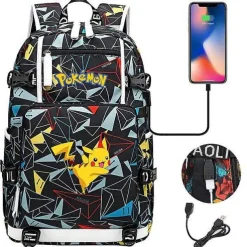 Pkm.store Rucksäcke & Taschen-Pokemon Rucksack Mit Usb - Ideal Fur Laptops