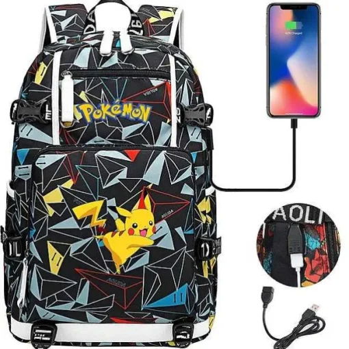 Pkm.store Rucksäcke & Taschen-Pokemon Rucksack Mit Usb - Ideal Fur Laptops