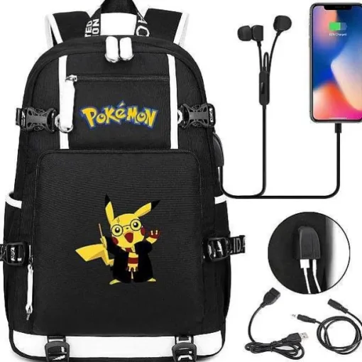 Pkm.store Rucksäcke & Taschen-Pokemon Rucksack Mit Usb - Ideal Fur Laptops