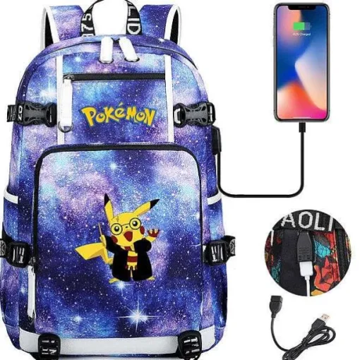 Pkm.store Rucksäcke & Taschen-Pokemon Rucksack Mit Usb - Ideal Fur Laptops