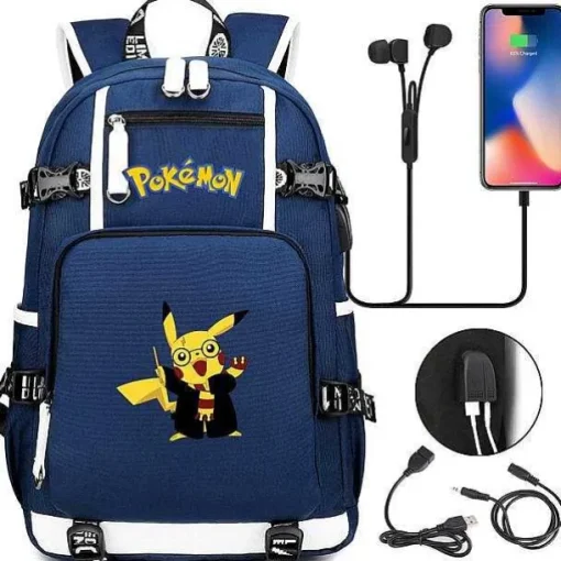 Pkm.store Rucksäcke & Taschen-Pokemon Rucksack Mit Usb - Ideal Fur Laptops